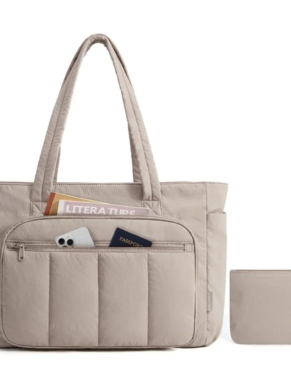 Tote Bag for Women, 2 Set Work Tote Bag with Zipper | 20L Capacity, 15.6'' Lapto